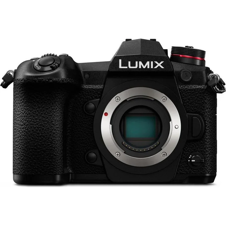 Panasonic DC-G9 Gehäuse Lumix G Systemkamera (20 MP, 4K-6K, Dual I.S., OLED-Sucher, WiFi, Staub und Spritzwasserschutz, schwarz) – Bild 1