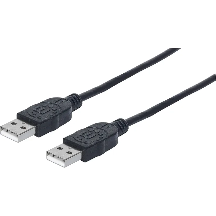 Manhattan 353892 Hi-Speed USB 2.0 Anschlusskabel (A-Stecker auf A-Stecker) 1 m schwarz