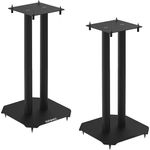 Duronic SPS1022 - 40 Twin Lautsprecherständer 40 cm schwarze Metall Basis / 40 cm Höhe / geeignet für Lautsprecher - Hi-Fi und Heimkinoanlagen.