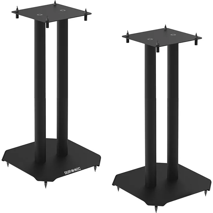 Duronic SPS1022 - 40 Twin Lautsprecherständer 40 cm schwarze Metall Basis / 40 cm Höhe / geeignet für Lautsprecher - Hi-Fi und Heimkinoanlagen.