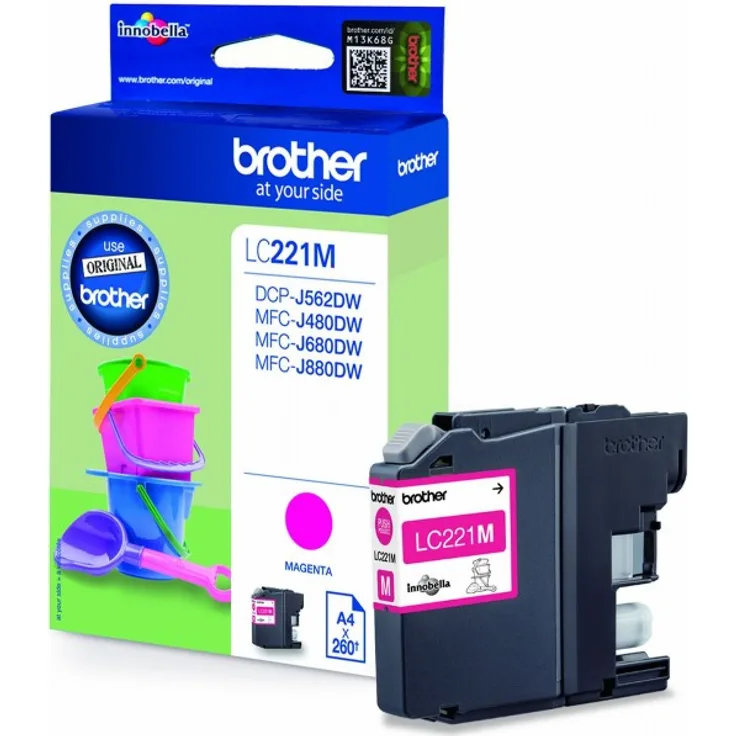 Brother LC-221M 260Seiten Magenta Tintenpatrone