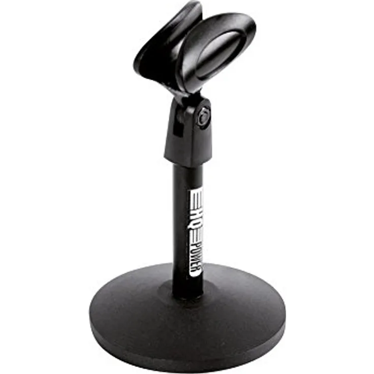 HQ-POWER - MICTS4  Tisch Ständer für Mikrofon, Schwarz 144460