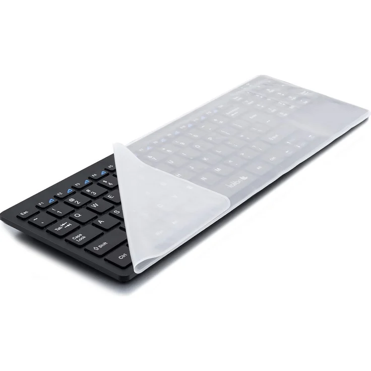 kwmobile Robuster, hauchdünner Tastaturschutz aus Silikon für 15' - 17' Laptop / Notebook / Ultrabook in Transparent - effektiver Schutz vor Verschmutzung und Abnutzung