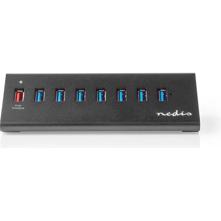 Nedis USB-Hub - 8-Port - USB 3.0-Stromversorgung - QC3.0 - 5 Gbit/s