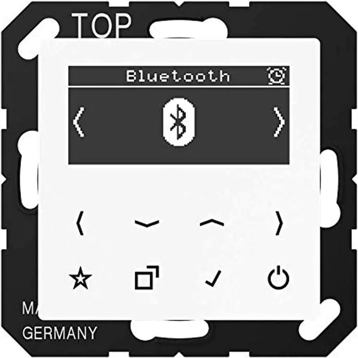 Jung DABABTWW DAB+ Unterputzradio mit Bluetooth, weiß