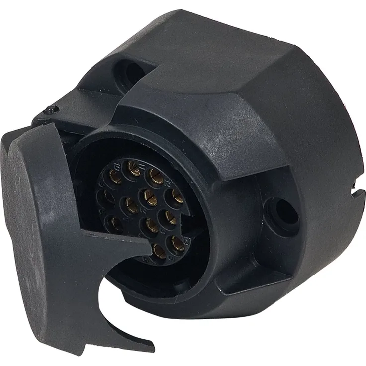 Steckdose 13-polig 12V 20A mit Deckel