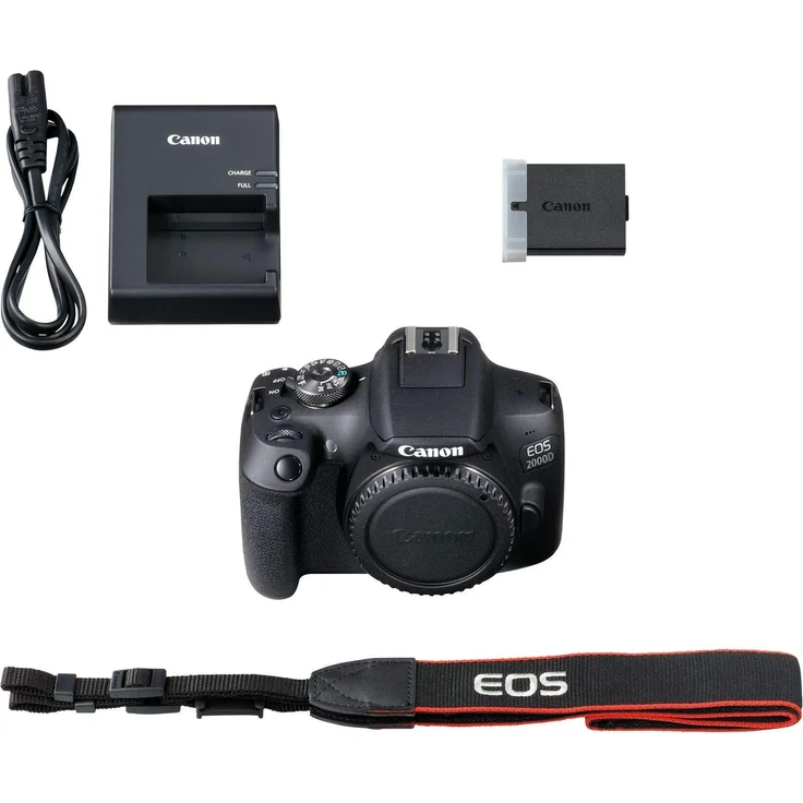 Canon EOS 2000D Spiegelreflexkamera (24,1 MP, DIGIC 4+, 7,5 cm (3,0 Zoll) LCD, Display, Full-HD, WIFI, APS-C CMOS-Sensor) mit Objektiv EF-S 18-55 IS II Kit schwarz – Bild 6