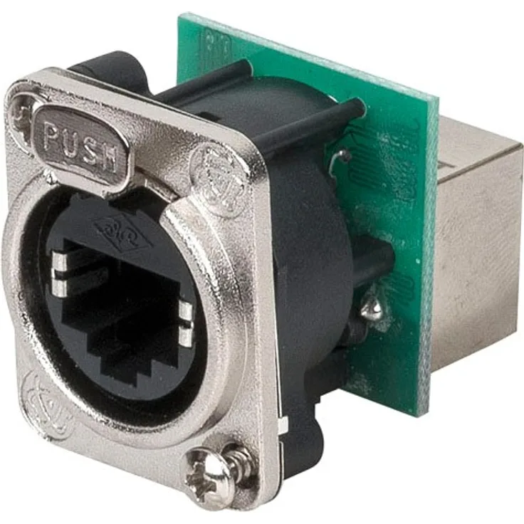 DAP-Audio Ethernet RJ45 D-size chassis Durchgangssteckdose