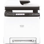 Ricoh M C250FWB (4-in-1) Multifunktionsdrucker - (Laser) Farbe, Druckgeschwindigkeit: 25 s/w, 25 Farbe, Auflösung: 2400 x 600, USB, LAN, WLAN, AirPrint, Cloud Print (947372)