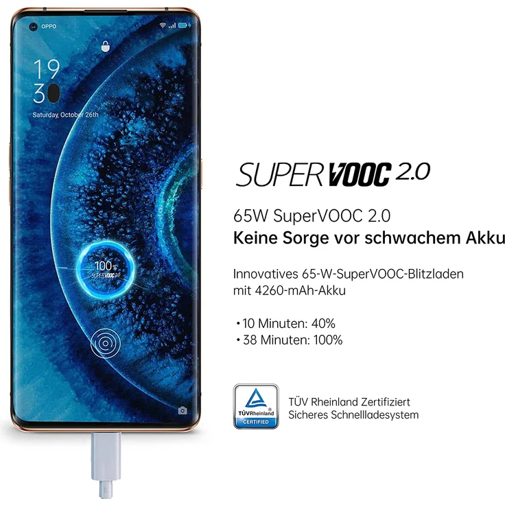 OPPO Find X2 Pro 5G Smartphone 17,02 cm (6,7 Zoll) OLED-Display, 512GB interner Speicher, 12GB RAM, ColorOS 7.1, Orange – Bild 5