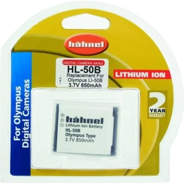 Hähnel HL 50B 3,7V 850mA Ersatzakku Typ Olympus LI-50B