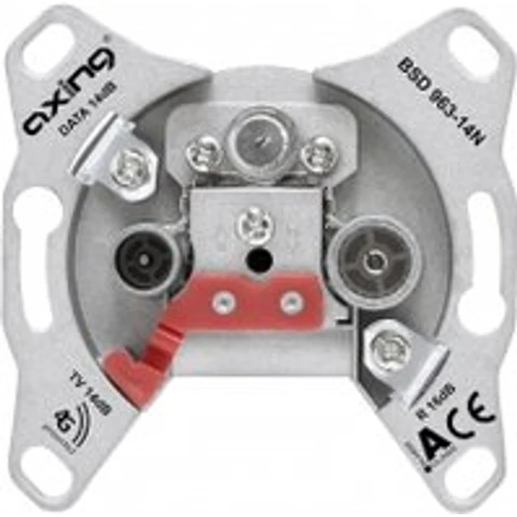 Axing BSD 963-14N Multimedia-Durchgangsdose 14 dB (Data - TV - R) – Bild 1