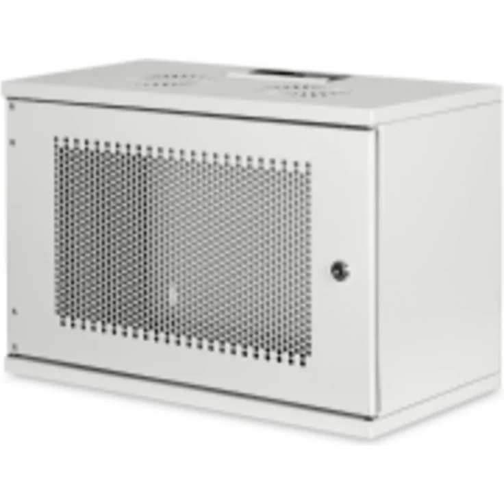 DIGITUS Netzwerk-Schrank 19 zoll 7 HE - unmontiert - Wandmontage - 400 mm Tiefe - Traglast 60 kg - Perforierte Tür – Bild 1