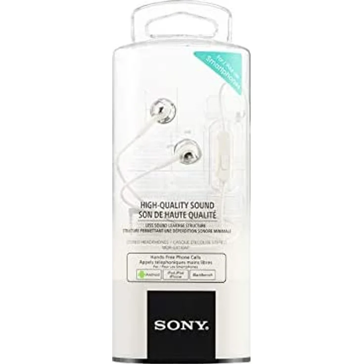 Sony MDR-EX110APW In-Ear Kopfhörer mit Mikrofon, weiß – Bild 2