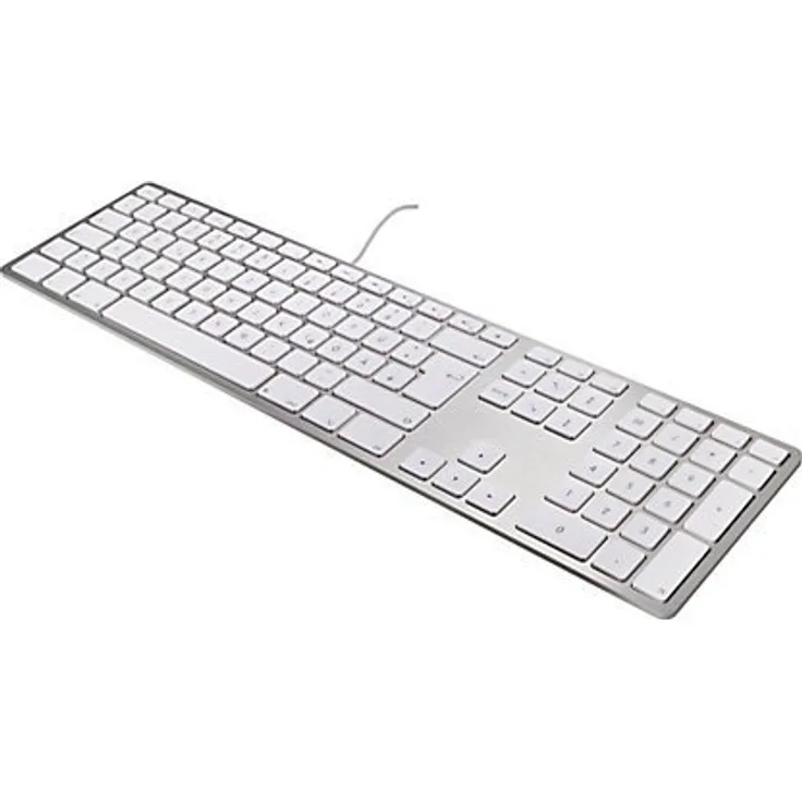 Matias Wired Aluminum - Tastatur - USB - Deutsch QWERTZ - Silber