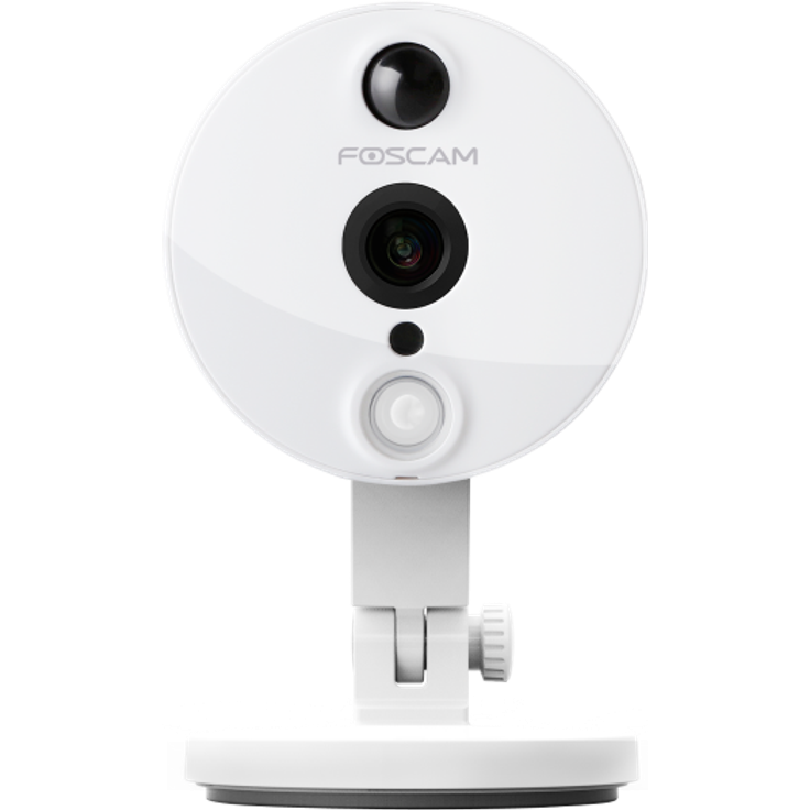 Foscam C2 Full HD 2MP IP WLAN Kamera - Überwachungskamera mit Infrarot-Sensor (PIR), MicroSD-Kartenslot, Bewegungserkennung, 2-Wege-Audio-Übertragung - Weiß