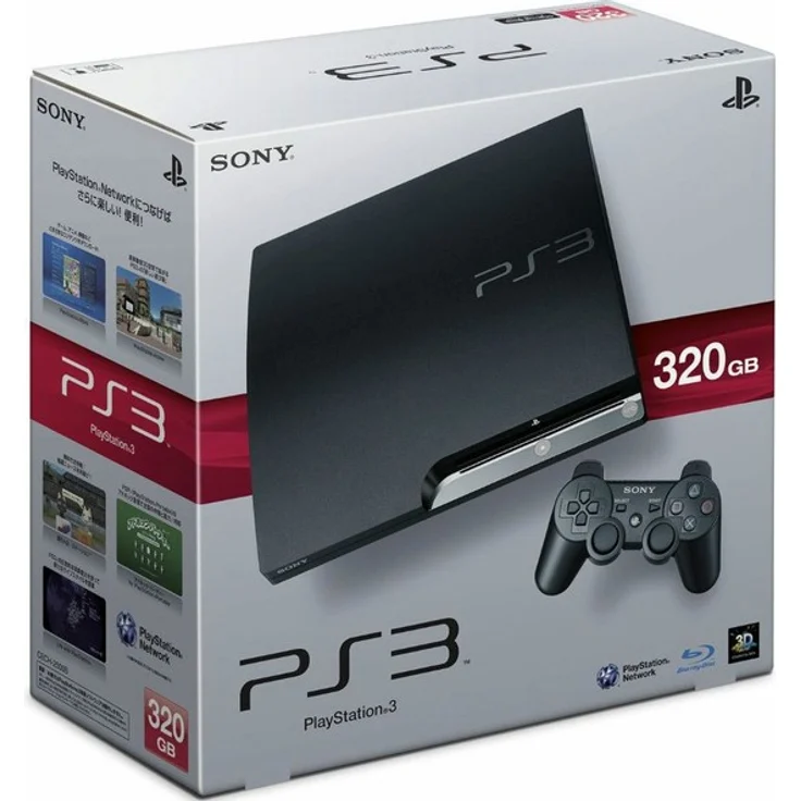 Sony PlayStation 3 Slim Charcoal Black 320GB – Bild 1