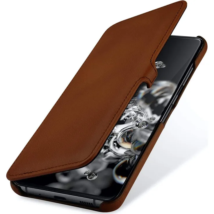 StilGut Samsung Galaxy S20 Ultra Tasche Book Type mit Clip, braun