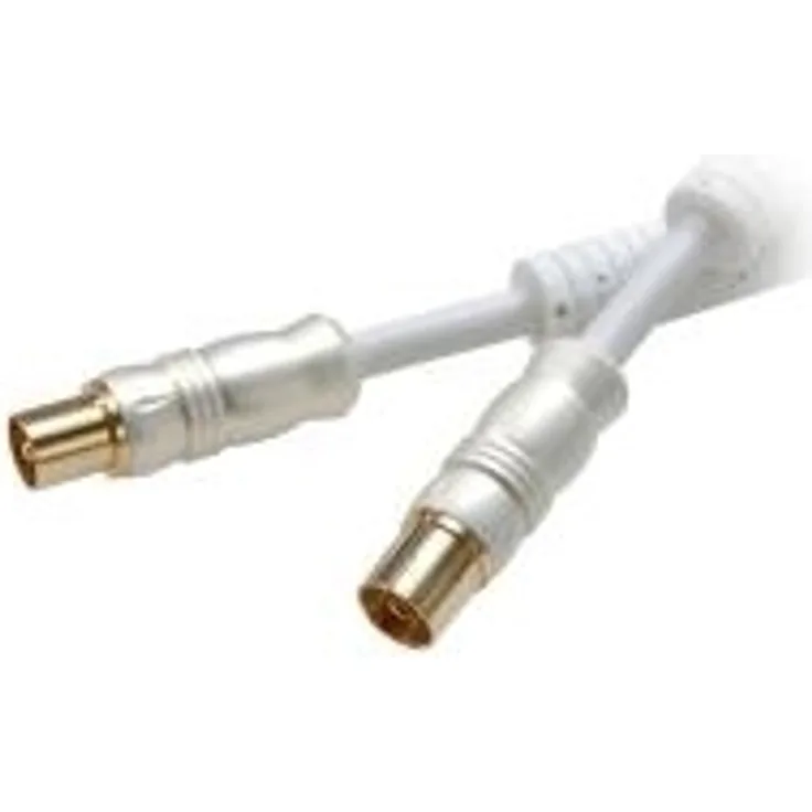 Vivanco 7/110 15-N - Antennenkabel - IEC-Anschluss (M) bis IEC-Anschluss (W) - 1.5 m - Dreifachisolierung - 110 dB