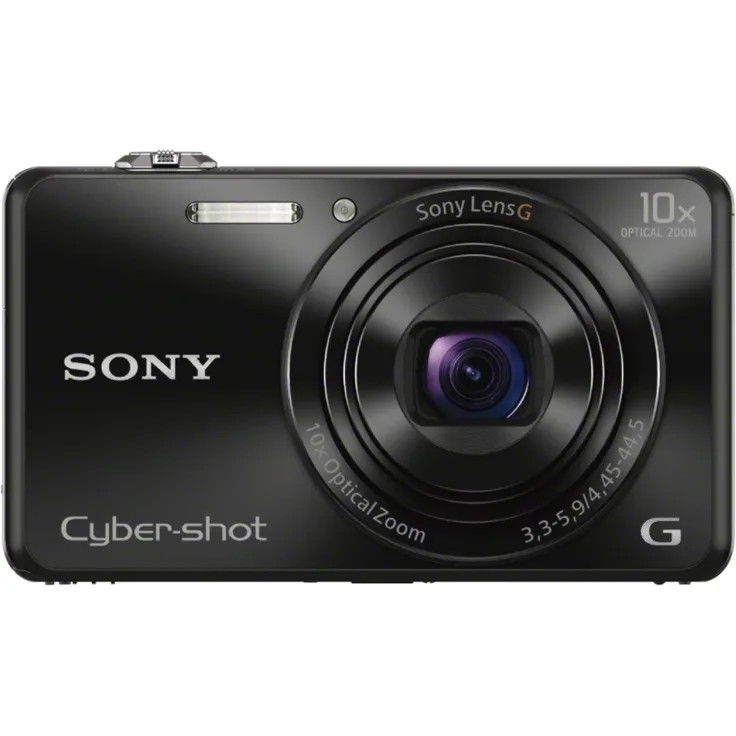 Sony DSC-WX220B Digitalkamera (18 Megapixel, 10-fach opt. Zoom, 6,8 cm (2,7 Zoll) LCD-Display, NFC, WiFi) schwarz