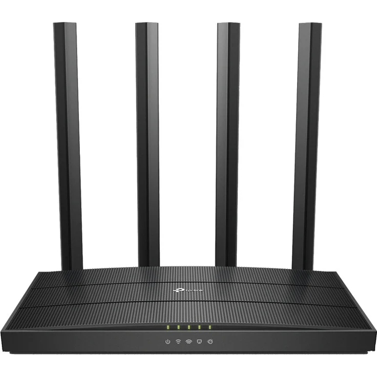 TP-Link Archer C80 Dualband WLAN Router (600 Mbit-s 2,4GHz, 1300Mbit-s 5GHz), 4 Gigabit LAN Ports, Print-Media-FTP Server, App Steuerung, für Anschluss an Kabel--DSL-Modem, Gast-Netzwerk) schwarz – Bild 1