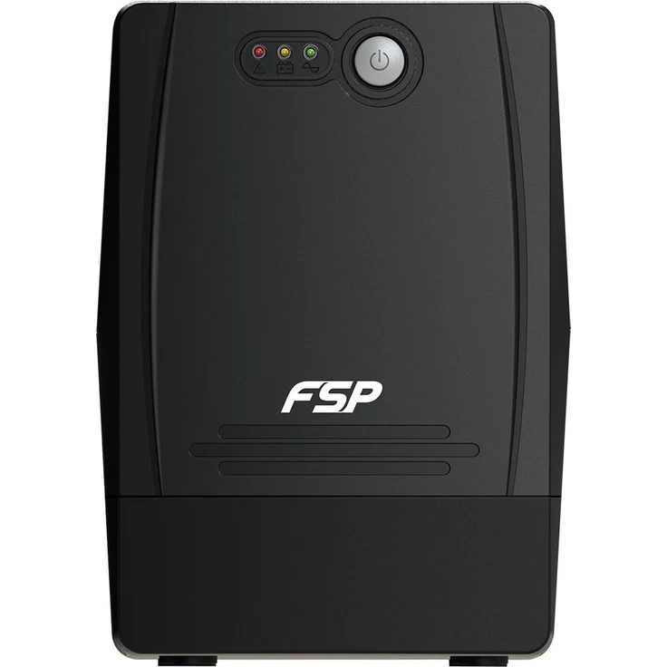 FSP Fortron FP 1500 Line-Interactive USV 1500 VA - 900 W, 4x Schuko, Eingang Spannungsumfang 162-290 VAC, 60-50 Hz (auto sensing), simulierte Sinuskurve, Kaltstartfunktion, Ton Alarm, schwarz – Bild 1