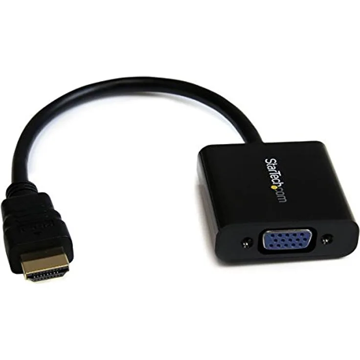 StarTech.com HDMI auf VGA Video Adapter Konverter für PC - Laptop - Ultrabook- 1920x1080 - Videokonverter - Schwarz (HD2VGAE2)
