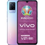 Vivo V21 5G Smartphone 16,4cm (6,44 Zoll) AMOLED-Display, 128GB interner Speicher, 8GB RAM, Dual-SIM, Android 11, Sunset Dazzle
