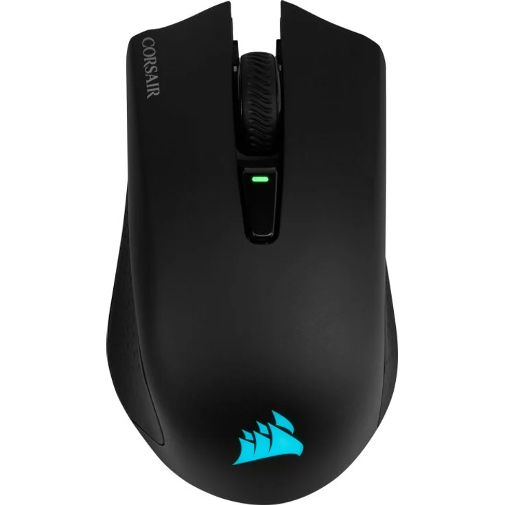 Corsair Harpoon Kabellose RGB Wiederaufladbare Optisch Gaming-Maus (mit SLIPSTREAM Technologie, 10.000DPI Optisch Sensor, RGB LED Hintergrundbeleuchtung) schwarz – Bild 1