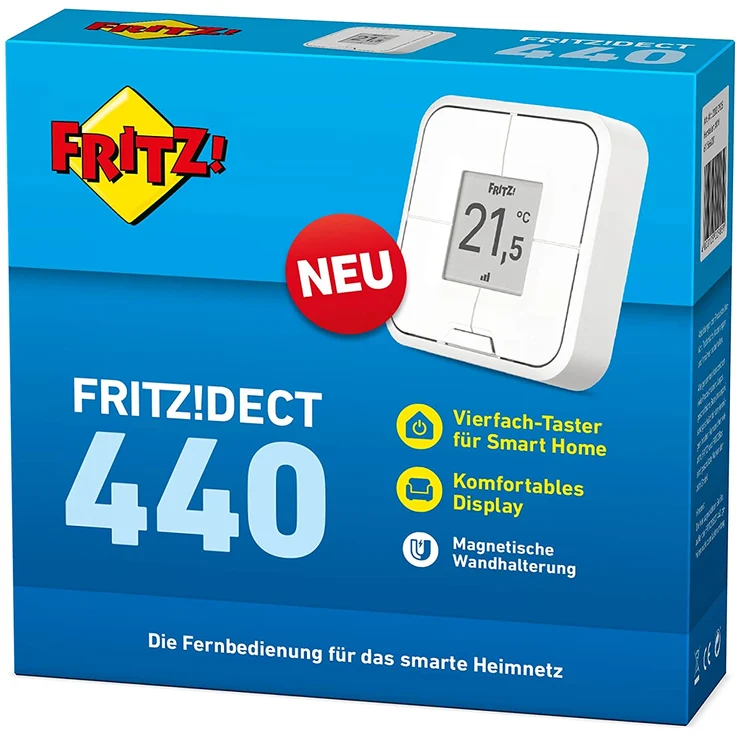 AVM FRITZ!DECT 440 (portabler, konfigurierbarer Taster für Smart-Home-Bedienung, Steuern von smarten FRITZ!-Geräten, für FRITZ!Box mit DECT-Basis verwendbar), weiß – Bild 6