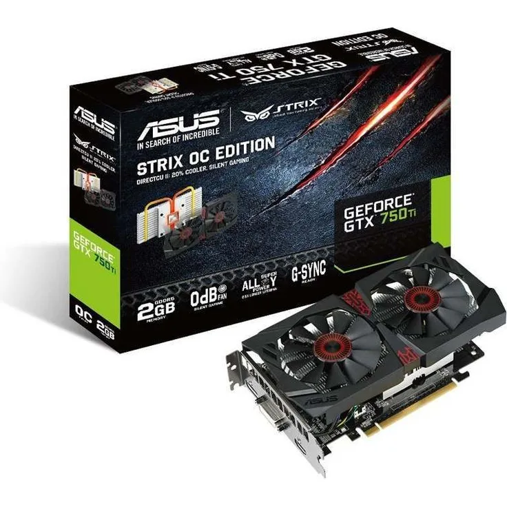 Asus STRIX-GTX750TI-OC-2GD5, GeForce GTX 750 Ti, 2GB GDDR5 (90YV06W0-M0NA00)