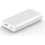 Belkin Powerbank, 20000 mAh, 30 W, Power Delivery, weiß