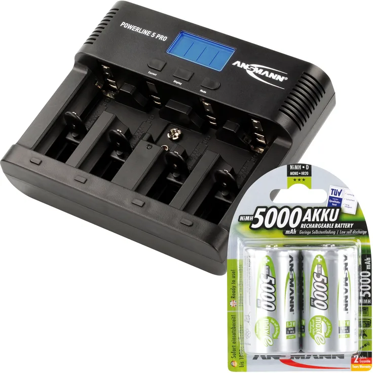 ANSMANN 1001-0018-590-3 Akku-Ladegerät D5000 schwarz