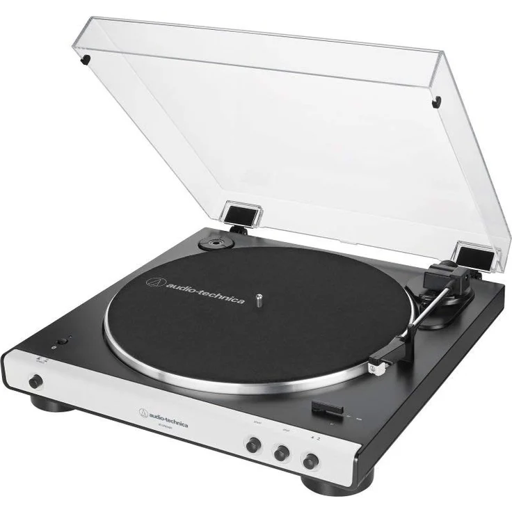 Audio-Technica AT-LP60XBT Vollautomatischer Bluetooth Stereo-Plattenspieler, weiss – Bild 2