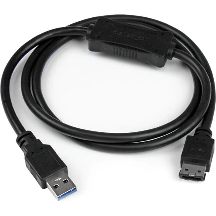 StarTech.com 80cm USB 3.0 auf eSATA Festplatten / HDD / SSD / ODD Kabel - S-ATA 6Gb/s Adapterkabel – Bild 1