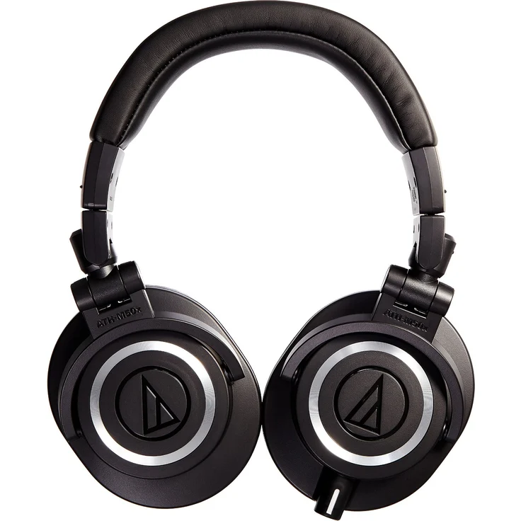 Audio Technica ATH-M50x DJ-Kopfhörer für Studio Over-Ear-Kopfhörer, schwarz – Bild 2