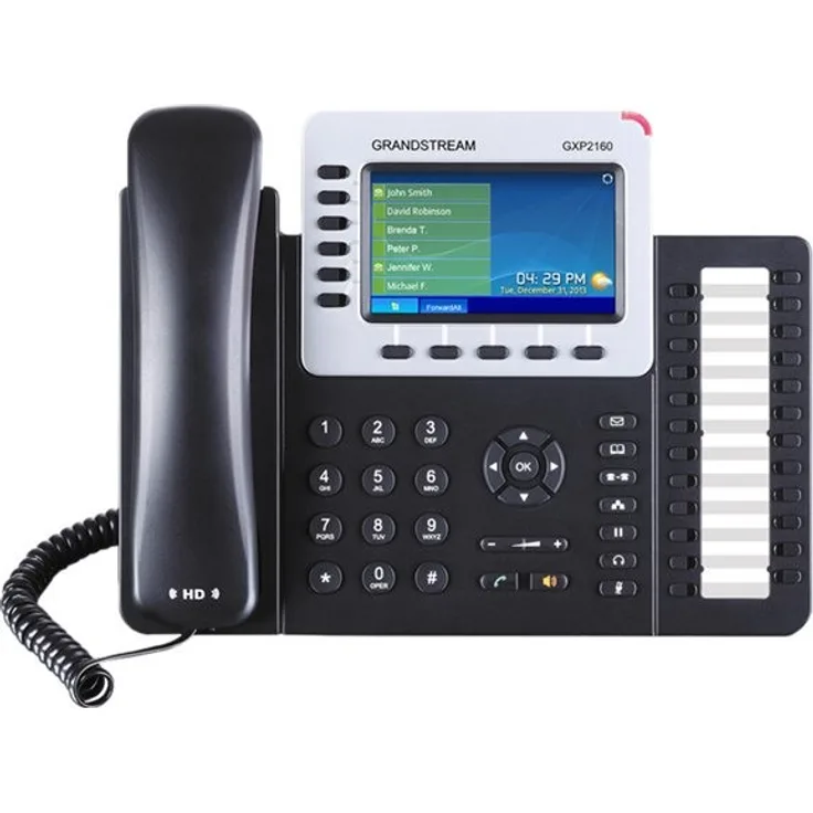 Grandstream GXP2160 Kabelgebundenes Mobilteil 6Zeilen LCD IP-Telefon, GXP2160