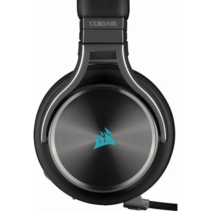 Corsair Virtuoso RGB Wireless SE High-Fidelity Gaming Headset (Slipstream Technologie, 7.1 Surround Sound, iCUE RGB, für PC, Xbox One, PS4, Switch und Mobilgeräte) Gunmetal – Bild 7