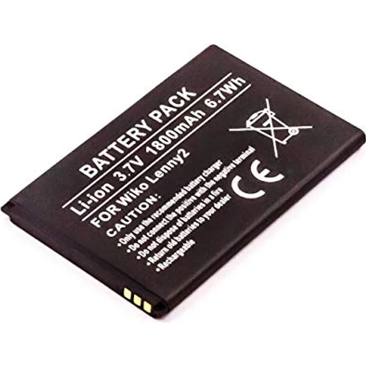 Akku passend für den Wiko Lenny 2 Akku 5030, 3,7Volt 1800mAh mit 6,7Wh
