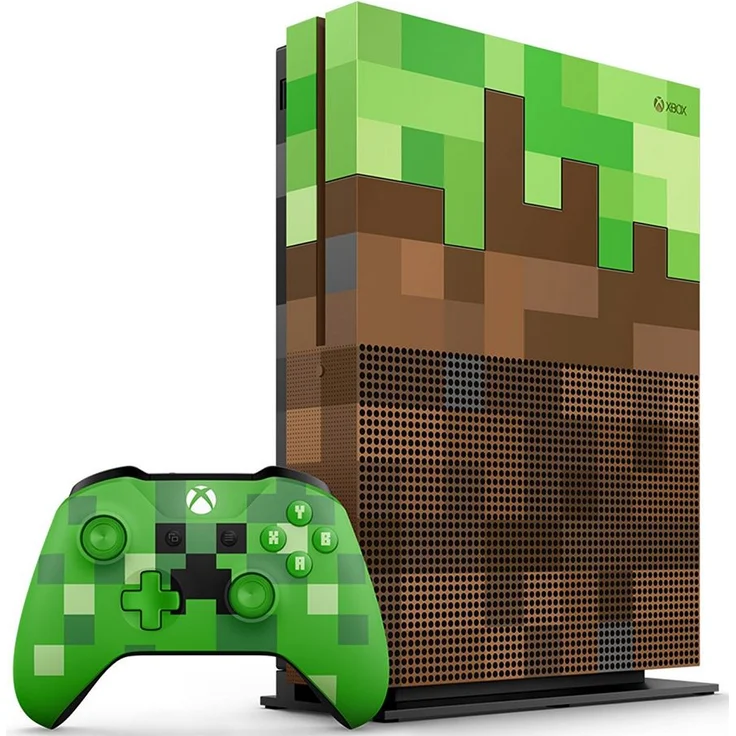 Microsoft Xbox One S Minecraft Limited Edition Baun Grün 1TB Bundle inkl. Minecraft – Bild 2