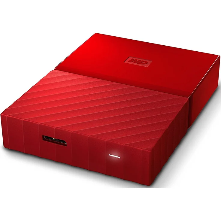 WD My Passport WDBYFT0020BRD - Festplatte - verschlüsselt - 2 TB - extern (tragbar) - USB 3.0 - 256-Bit-AES - Rot (WDBYFT0020BRD-WESN) – Bild 4