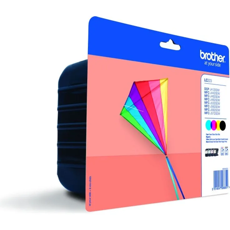 Brother LC-223 Value Pack Original Tintenpatronen (für Brother DCP-J562DW, DCP-J4120DW, MFC-J480DW, -J680DW, -880DW, -J4420DW, -J4620DW, -J4625DW, -J5320DW, -J5620DW, -J5625DW, -J5720DW)