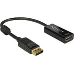 DELOCK Adapterkabel DisplayPort 1.2 Stecker > HDMI Buchse schwarz 4K Passiv