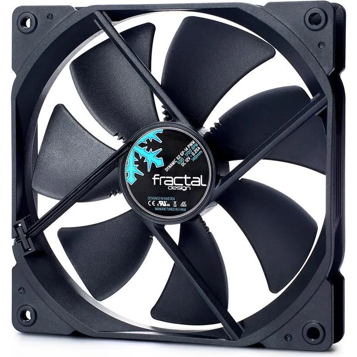 Fractal Design Dynamic X2 GP-12 PWM - Gehäuselüfter - 120 mm - Schwarz (FD-FAN-DYN-X2-GP12-PWM-BK)