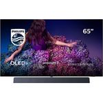Philips 65OLED934 164 cm (65 Zoll) OLED-Technologie (Ultra HD, HDR) HD-Triple-Tuner (Sat, Antenne, Kabel) Smart TV Modelljahr 2019 Energieklasse G