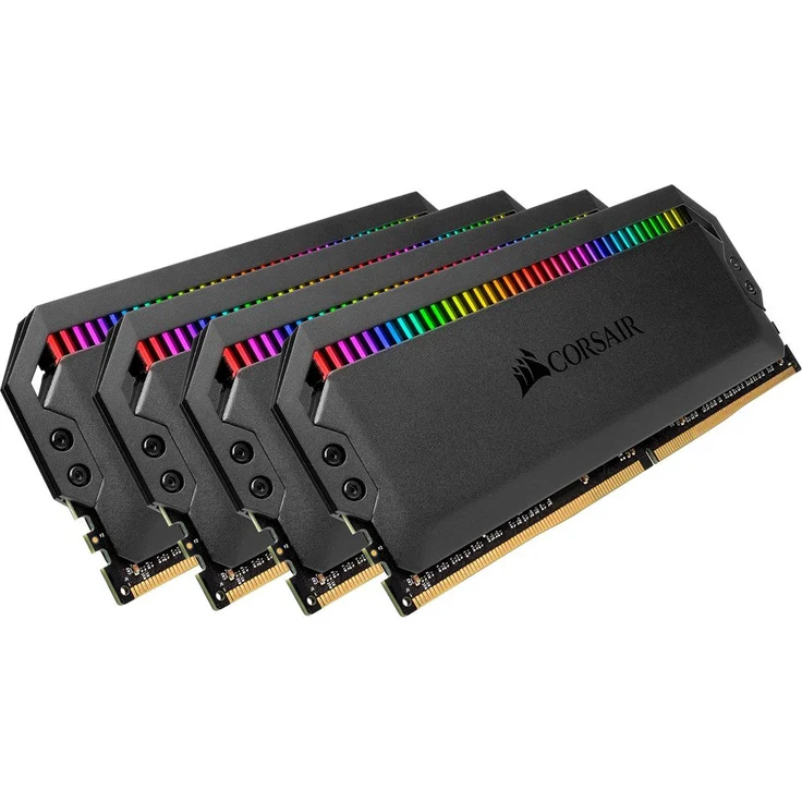 Corsair Dominator Platinum RGB 32GB (4x8GB) DDR4 3200MHz C16 Enthusiast RGB LED-Beleuchtung Arbeitsspeicher, schwarz – Bild 1