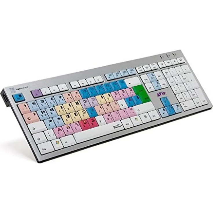 LogicKeyboard LKB-MCOM4-AJPU-DE Avid Media Composer Slim PC Tastatur (Deutsches Tastaturlayout QWERTZ)