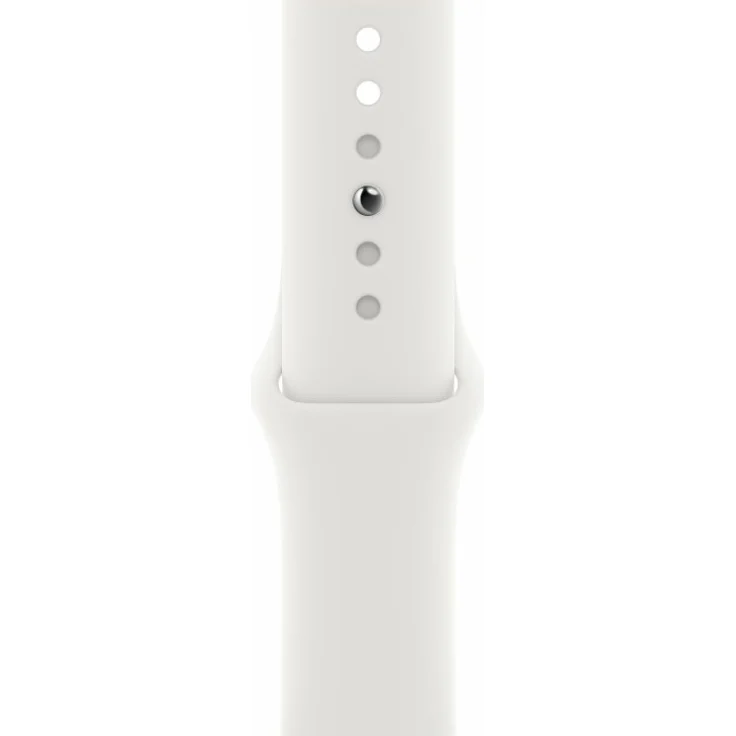 Apple Watch Series 6 Smartwatch GPS, 40mm, Aluminiumgehäuse Silber, Sportarmband Weiß – Bild 5