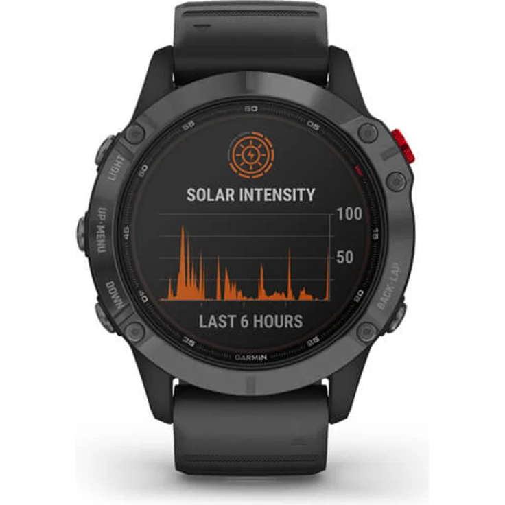 Garmin fēnix 6 Pro Solar Smartwatch GPS, Unisex, 47mm, Kunststoffgehäuse, Schiefergrau/Schwarz – Bild 6