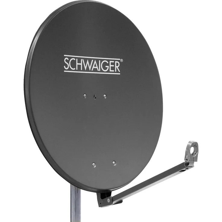 Schwaiger SPI910.1 Aluminium Offset-Parabolantenne (88 cm) anthrazit